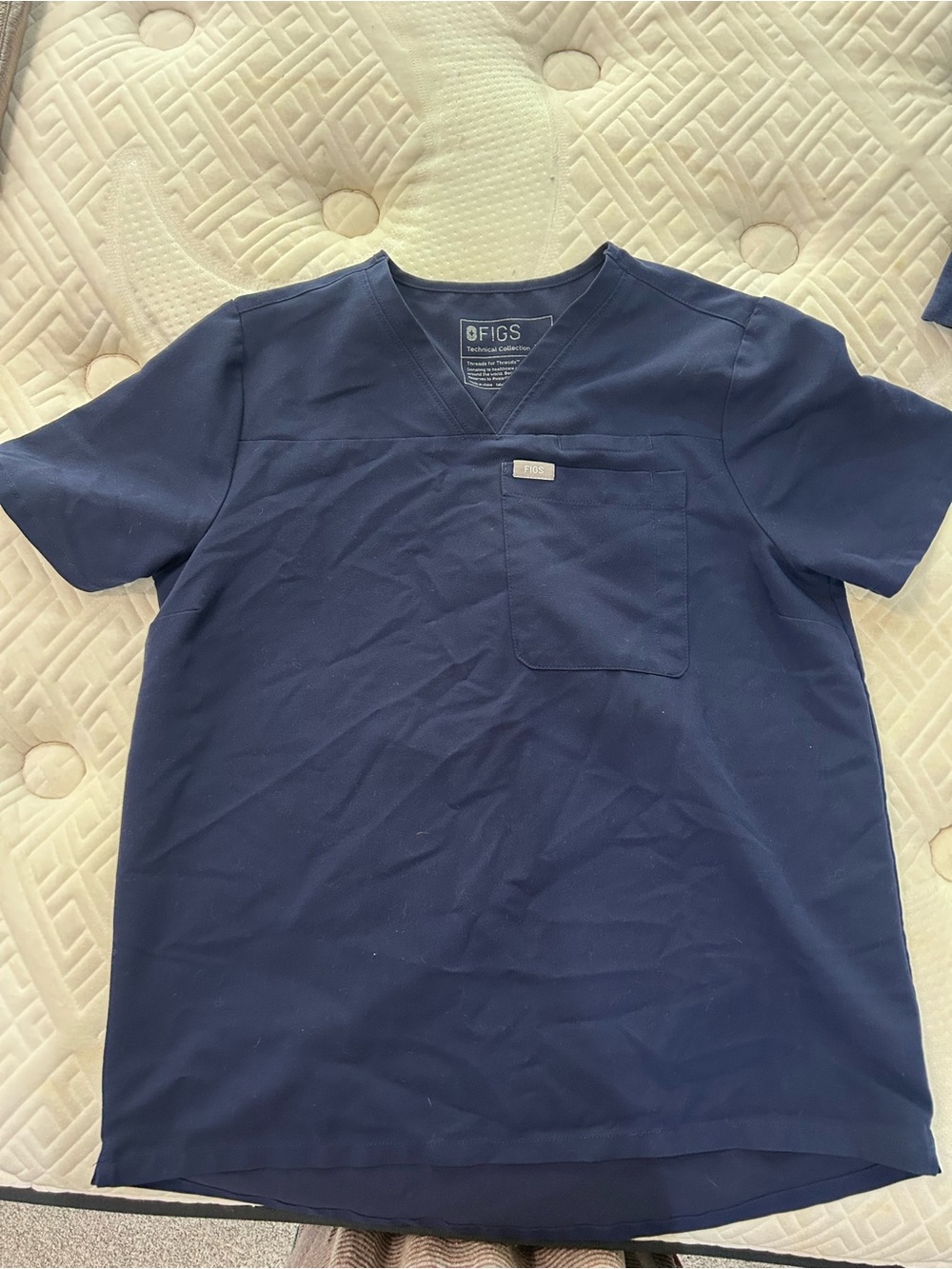 FIGS Women’s Navy V-Neck Scrub Top